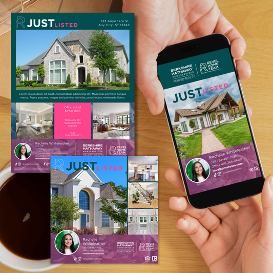 Listing Marketing: Print & Social Media Graphics