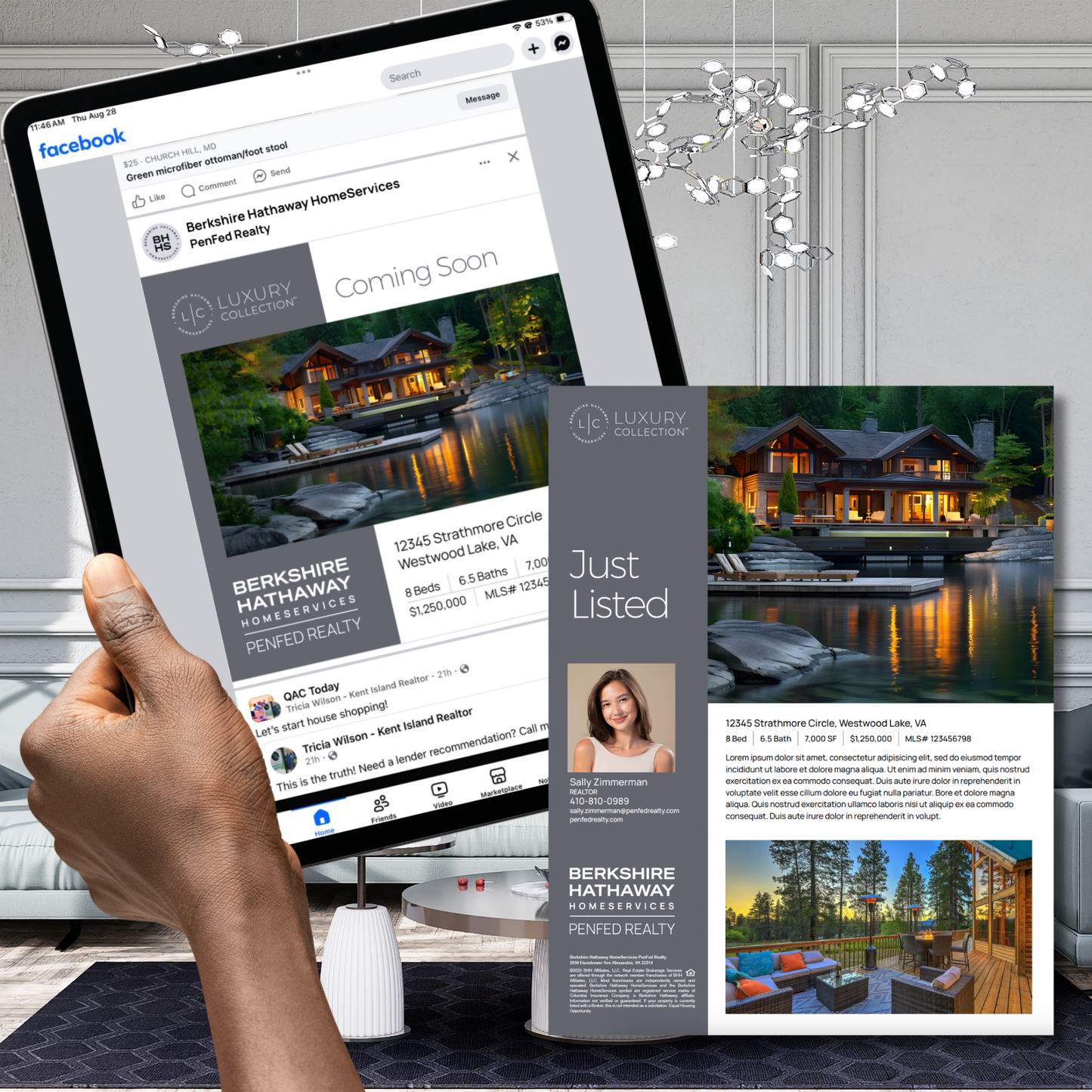 Listing Marketing: Print & Social Media Graphics