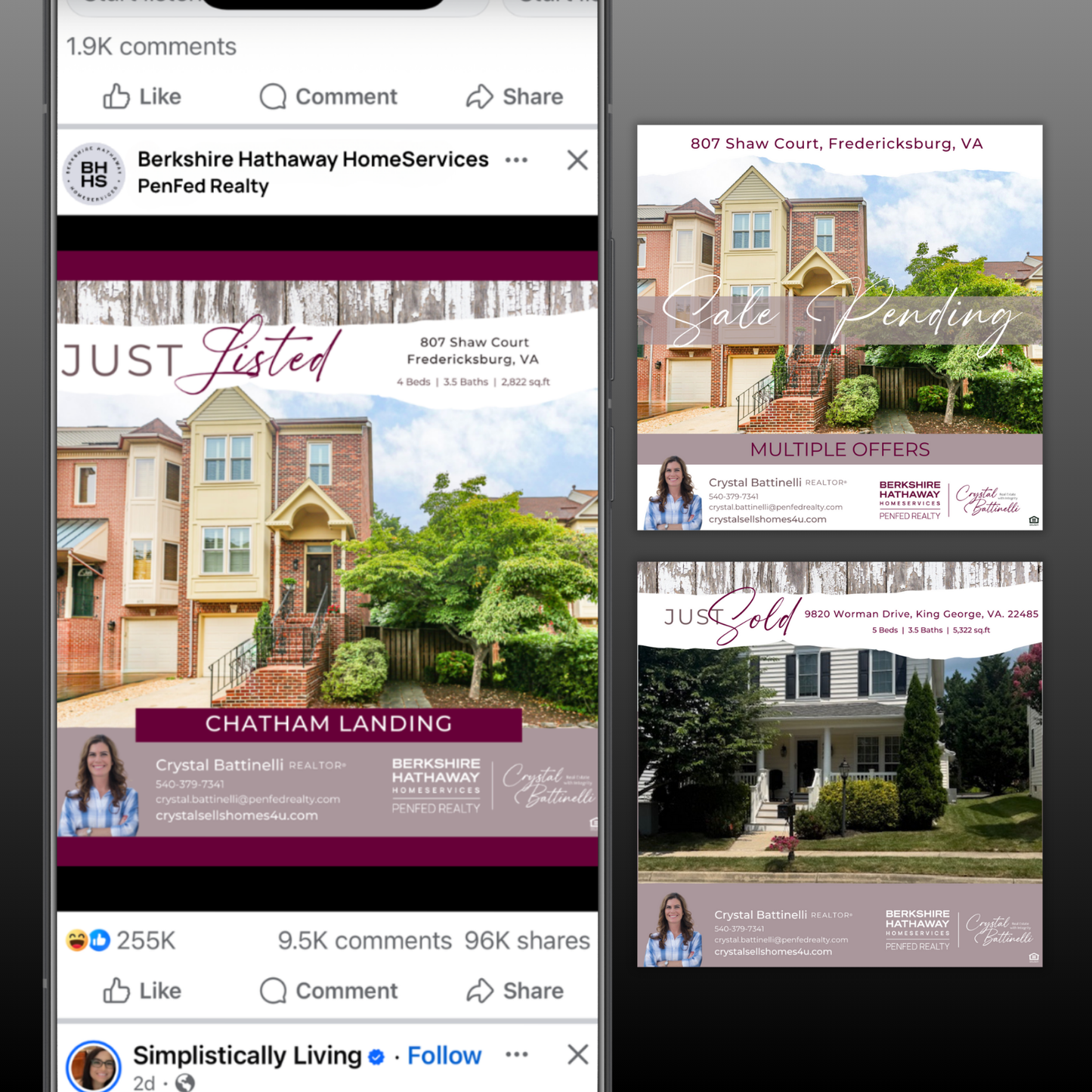 Listing Marketing: Social Media Graphics