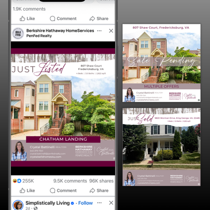 Listing Marketing: Social Media Graphics