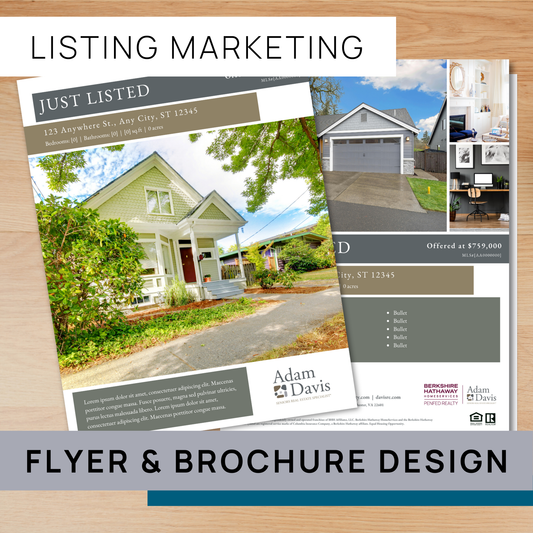 Listing Marketing: Flyer & Brochure Design
