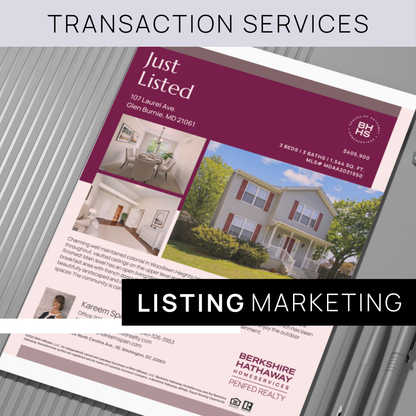 Listing Marketing ($125-$431.05 at close)